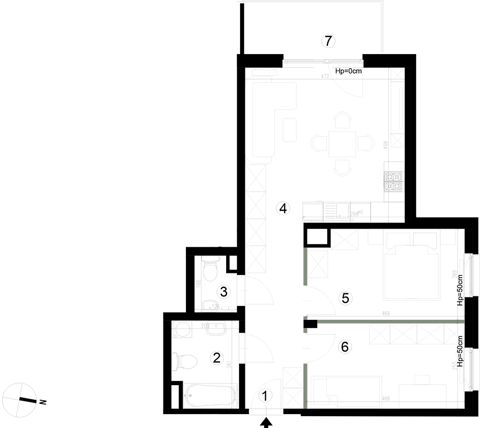 Plan 3 pok. 61m²