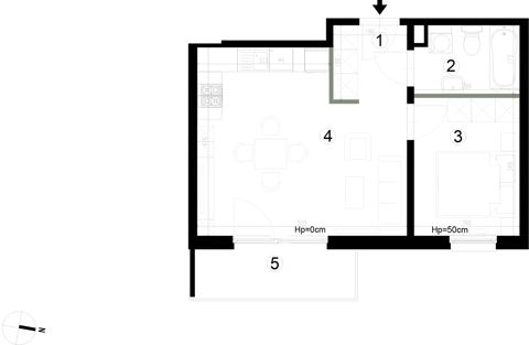 Plan 2 pok. 39m²