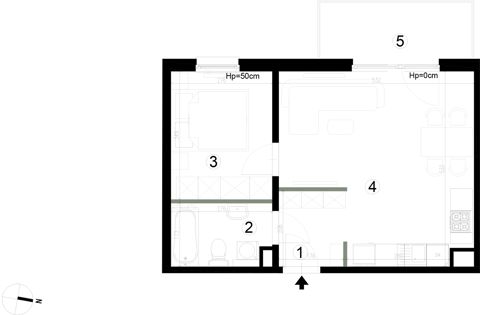 Plan 2 pok. 41m²