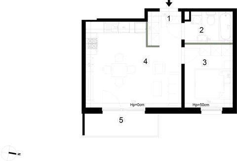 Plan 2 pok. 39m²
