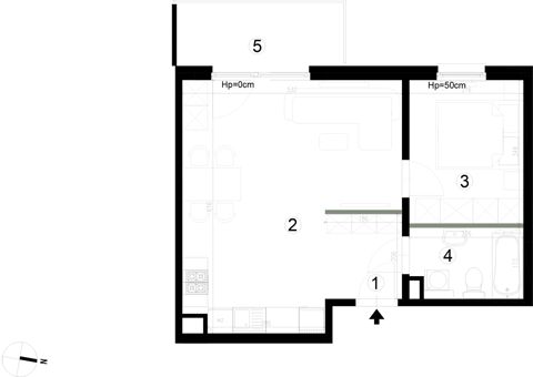 Plan 2 pok. 44m²