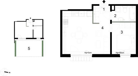 Plan 2 pok. 39m²