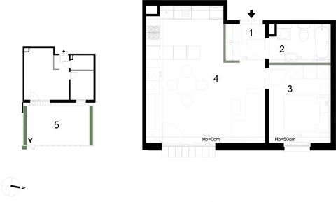 Plan 2 pok. 44m²