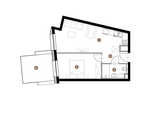Plan 2 pok. 41m²