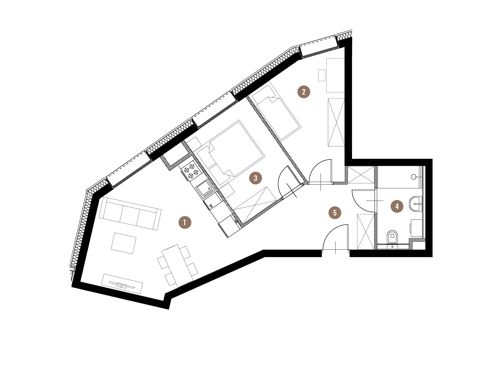 Plan 3 pok. 54m²