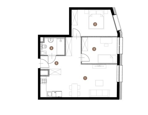 Plan 3 pok. 59m²