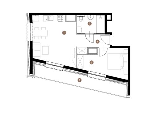 Plan 2 pok. 39m²