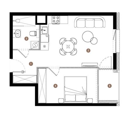 Plan 2 pok. 41m²