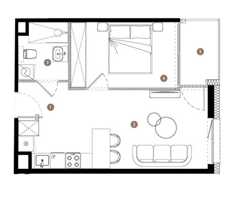 Plan 2 pok. 37m²