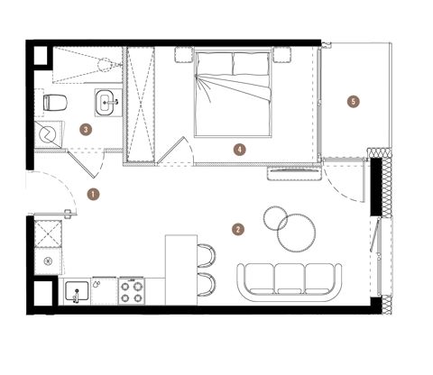 Plan 2 pok. 37m²