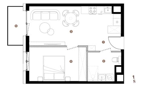 Plan 2 pok. 41m²