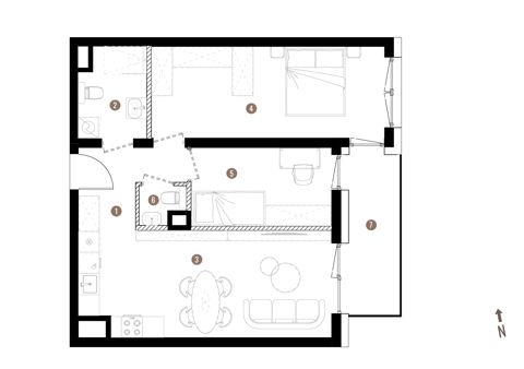 Plan 3 pok. 59m²