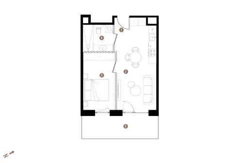 Plan 2 pok. 38m²