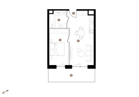 Plan 2 pok. 40m²
