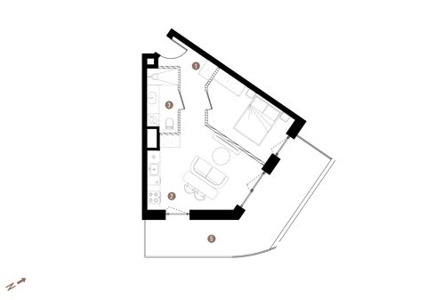 Plan 2 pok. 37m²