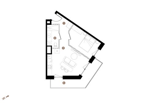 Plan 2 pok. 38m²