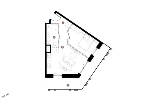 Plan 2 pok. 38m²