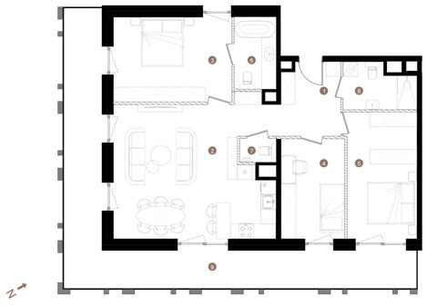 Plan 4 pok. 94m²
