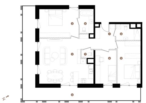 Plan 4 pok. 94m²