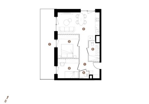 Plan 3 pok. 53m²