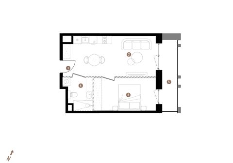Plan 2 pok. 38m²