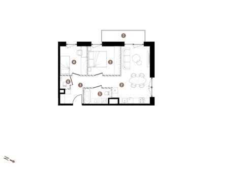 Plan 3 pok. 53m²