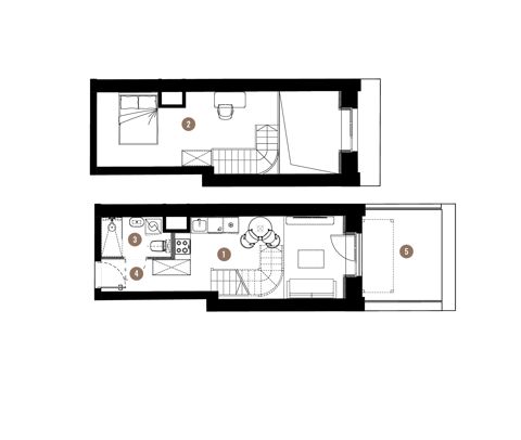 Plan 2 pok. 43m²