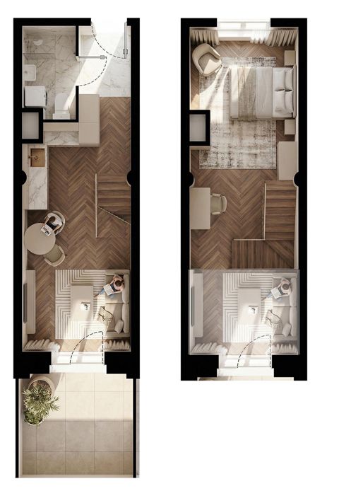 Plan 2 pok. 41m²