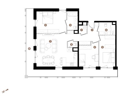 Plan 4 pok. 95m²