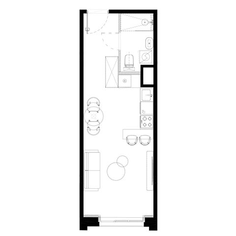 Plan 1 pok. 30m²