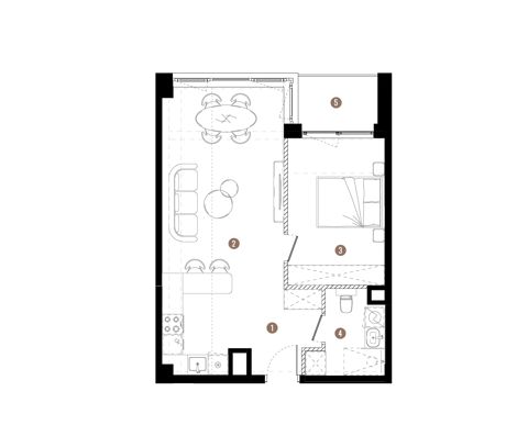 Plan 2 pok. 49m²