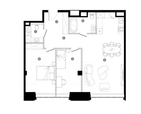 Plan 3 pok. 82m²