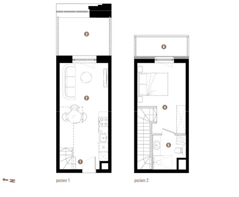 Plan 2 pok. 36m²