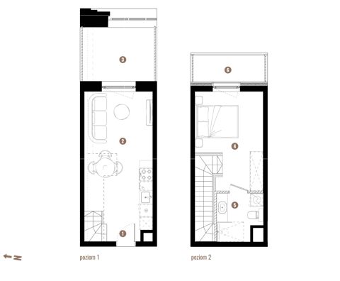 Plan 2 pok. 36m²