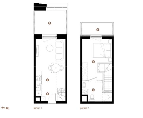 Plan 2 pok. 35m²