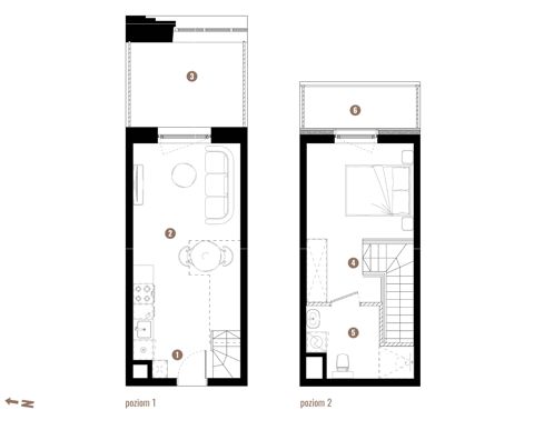 Plan 2 pok. 37m²