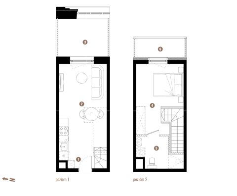 Plan 2 pok. 37m²