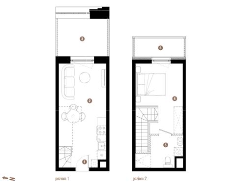 Plan 2 pok. 37m²