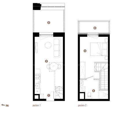 Plan 2 pok. 37m²
