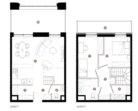 Plan 3 pok. 69m²