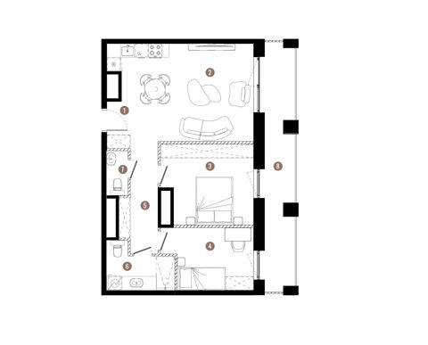 Plan 3 pok. 63m²