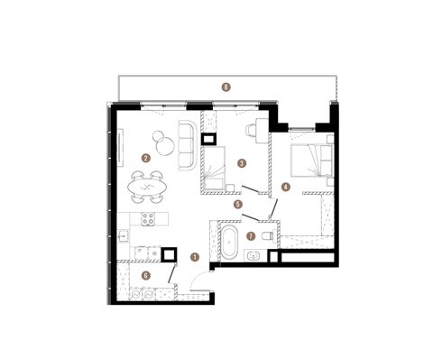 Plan 3 pok. 69m²