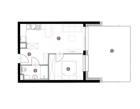 Plan 2 pok. 38m²