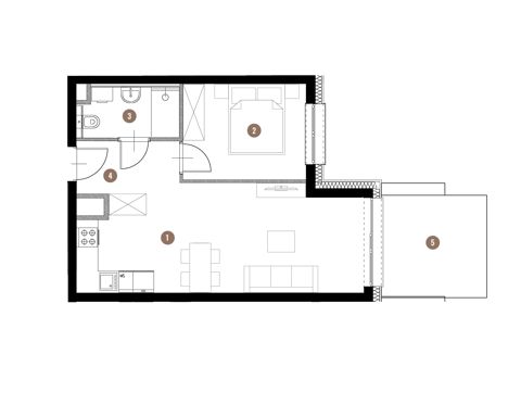 Plan 2 pok. 41m²