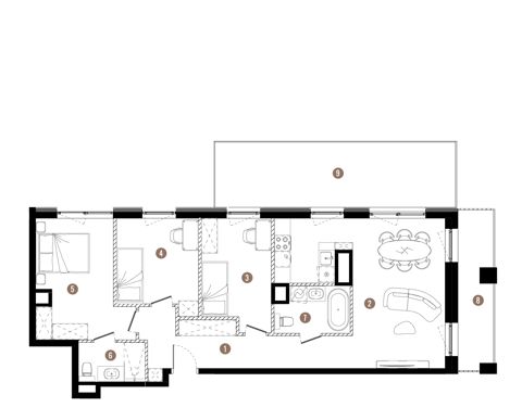 Plan 4 pok. 82m²
