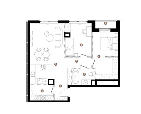 Plan 3 pok. 69m²