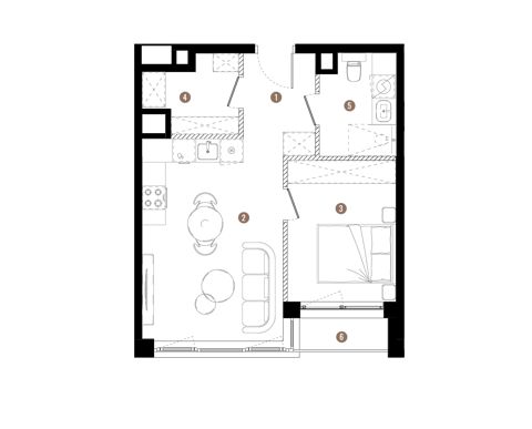 Plan 2 pok. 41m²