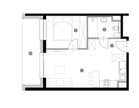 Plan 2 pok. 38m²