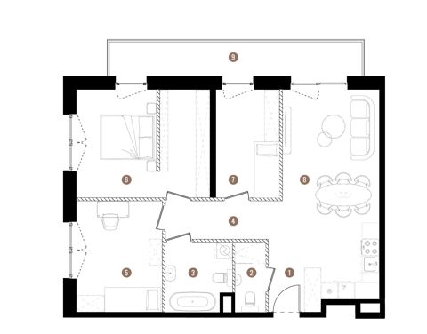 Plan 4 pok. 81m²
