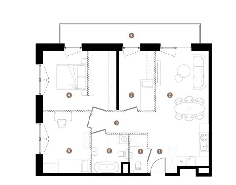 Plan 4 pok. 81m²